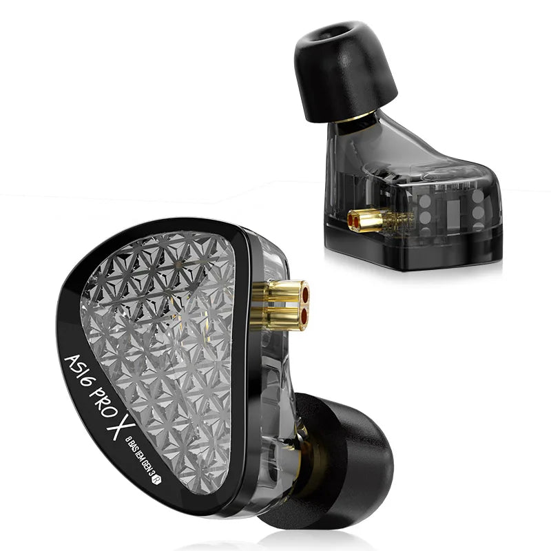 KZ AS16 PRO X Balanced Armature HiFi In-Ear Monitors