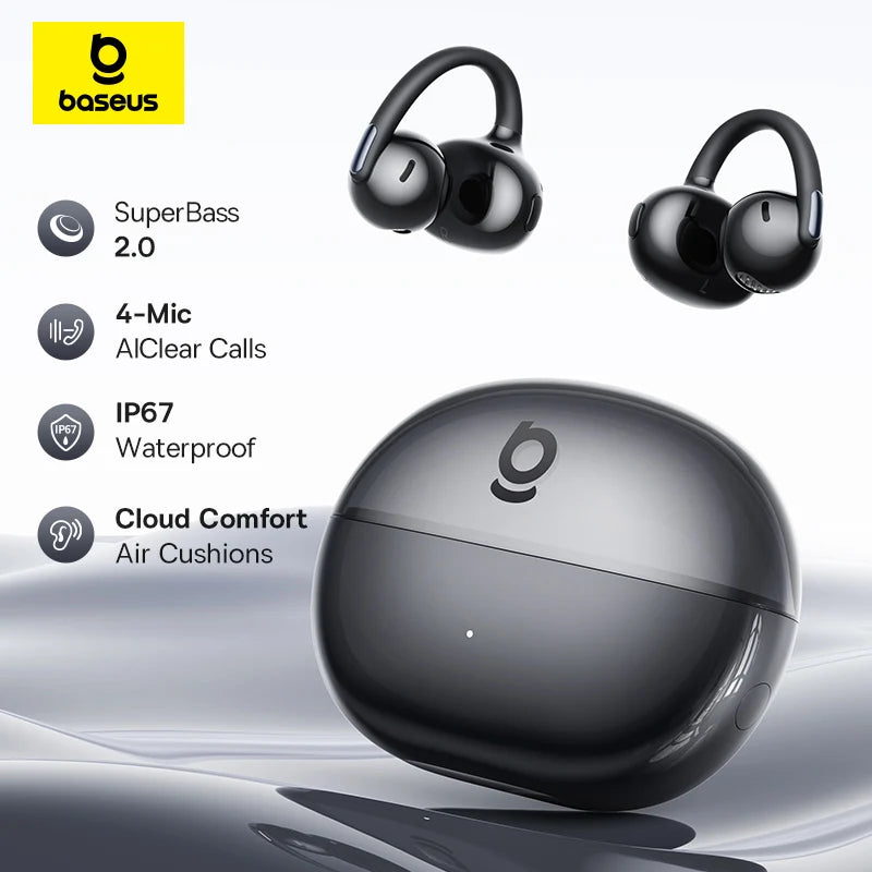 Baseus Bowie MC2 AIR Clip-on Wireless Earbuds Open-Ear ENC