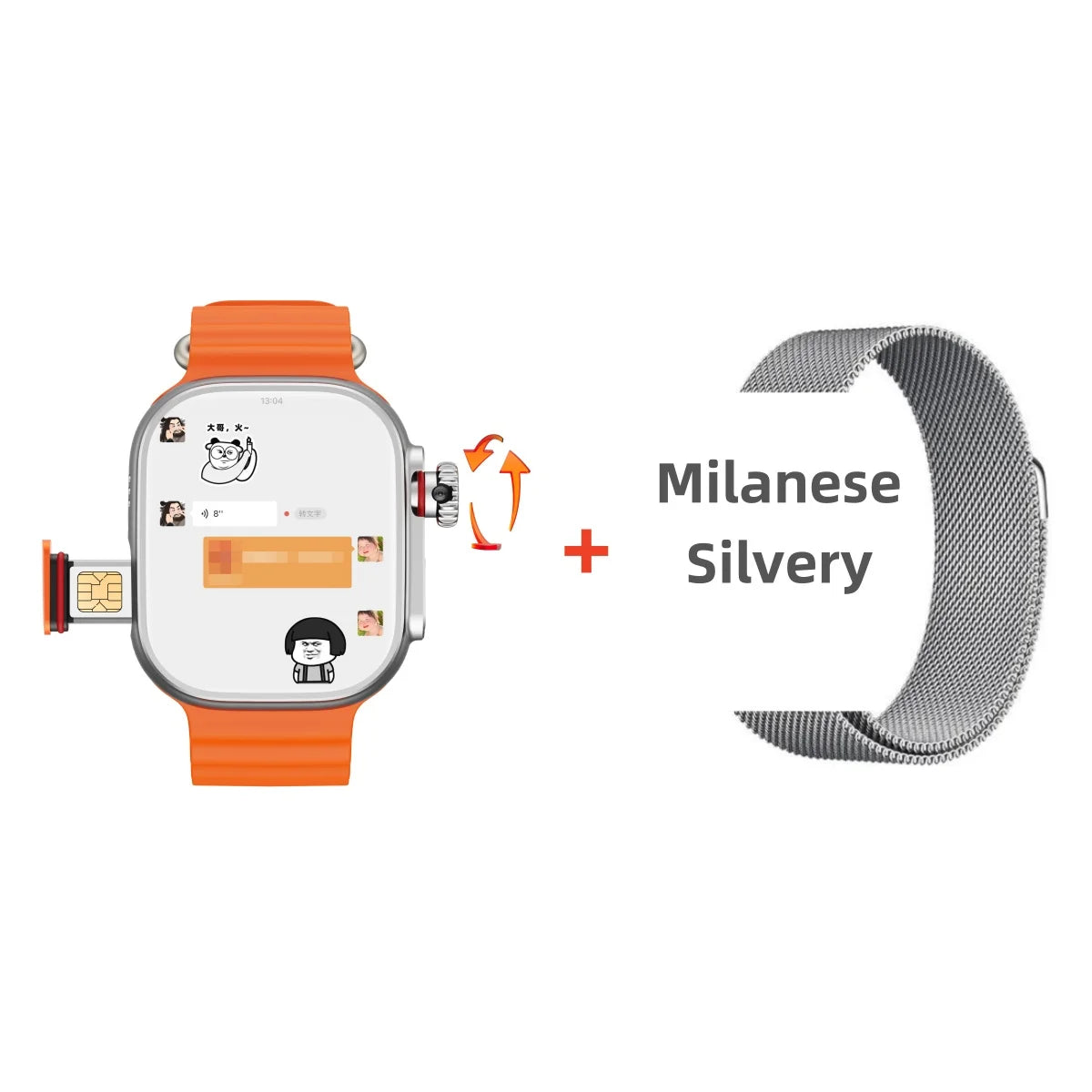 CDS9 Ultra Android 9.0 4G Smartwatch with Rotary Camera