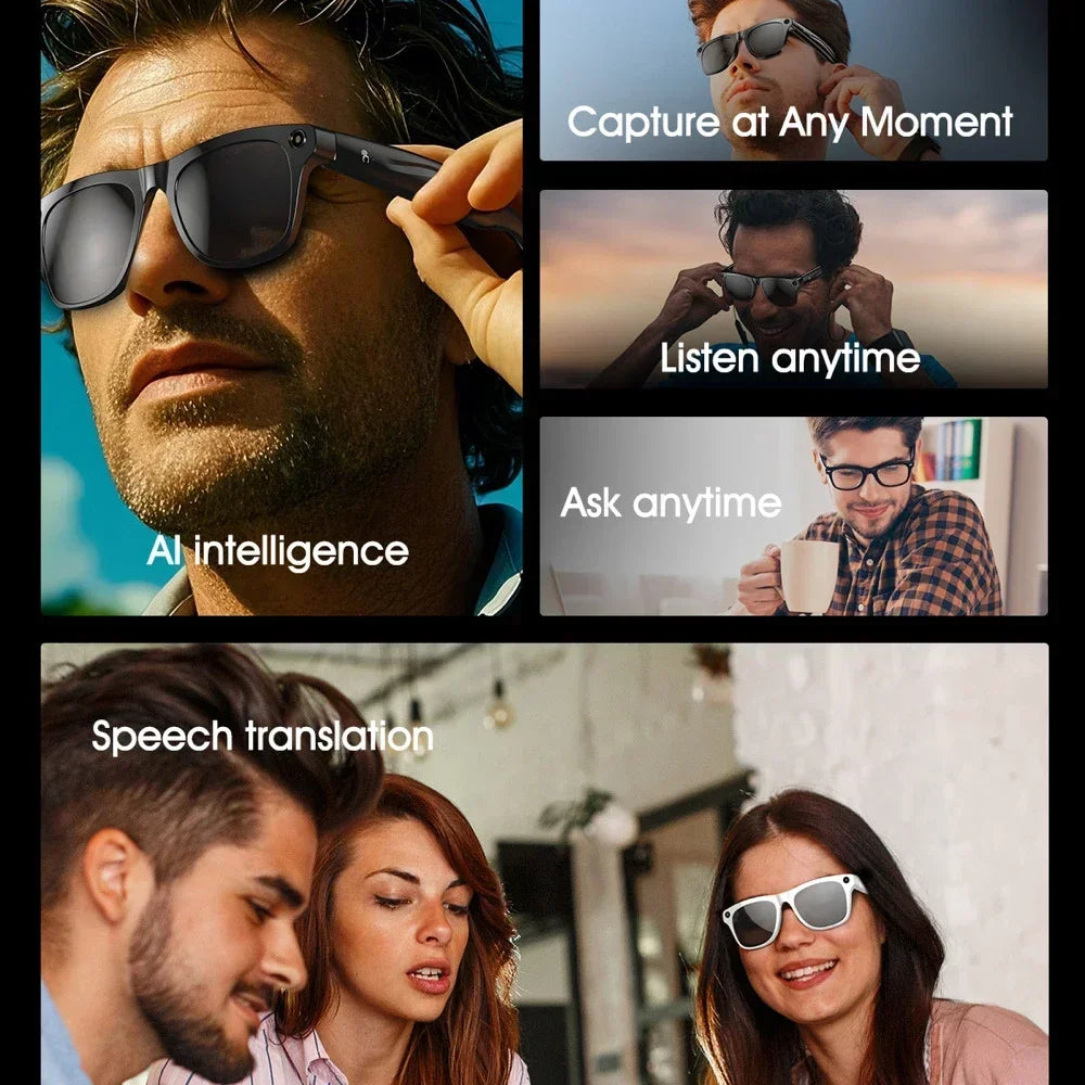 Lenovo Xkone Smart Glasses 100MP Camera 8K HD Bluetooth