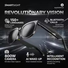 Smart 4K Camera Glasses with AI Translation and Bluetooth