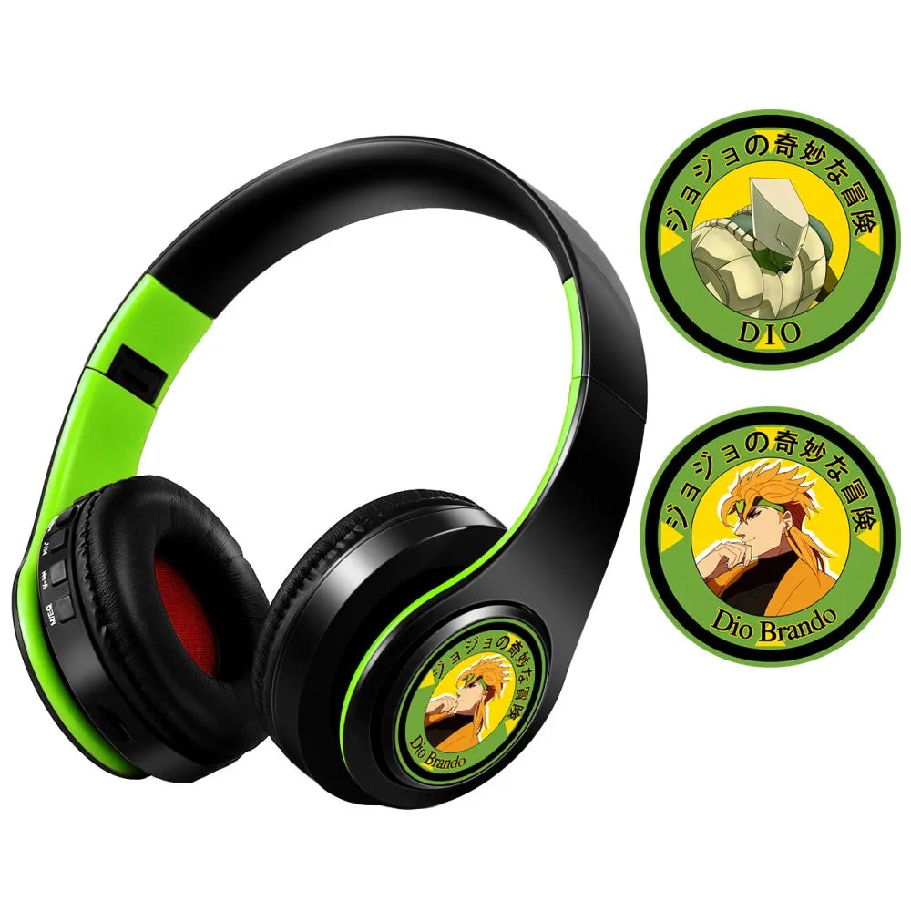 Anime Cosplay Bluetooth Wireless Stereo Headphones Character Themed