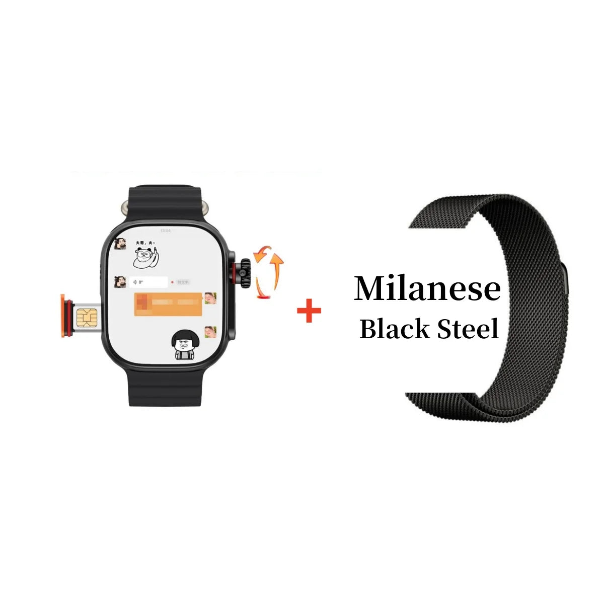 CDS9 Ultra Android 9.0 4G Smartwatch with Rotary Camera
