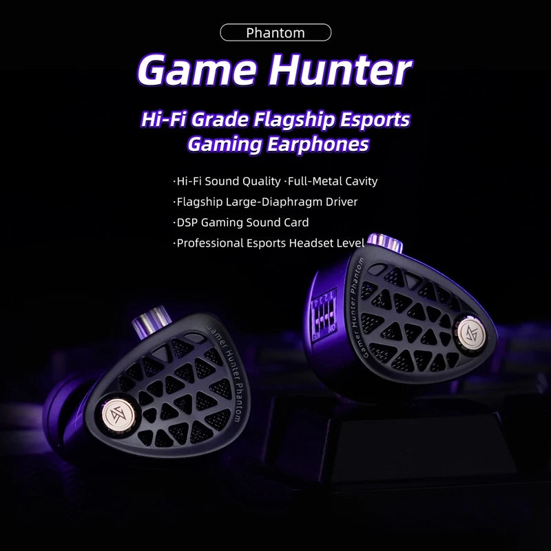KZ Phantom Wired Gaming Earphones In-Ear FPS Sound Positioning