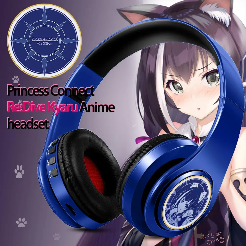 Anime Cosplay Bluetooth Wireless Stereo Headphones Character Themed