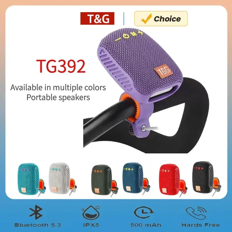 TG392 Portable Bluetooth Handlebar Speaker Wireless Waterproof Subwoofer