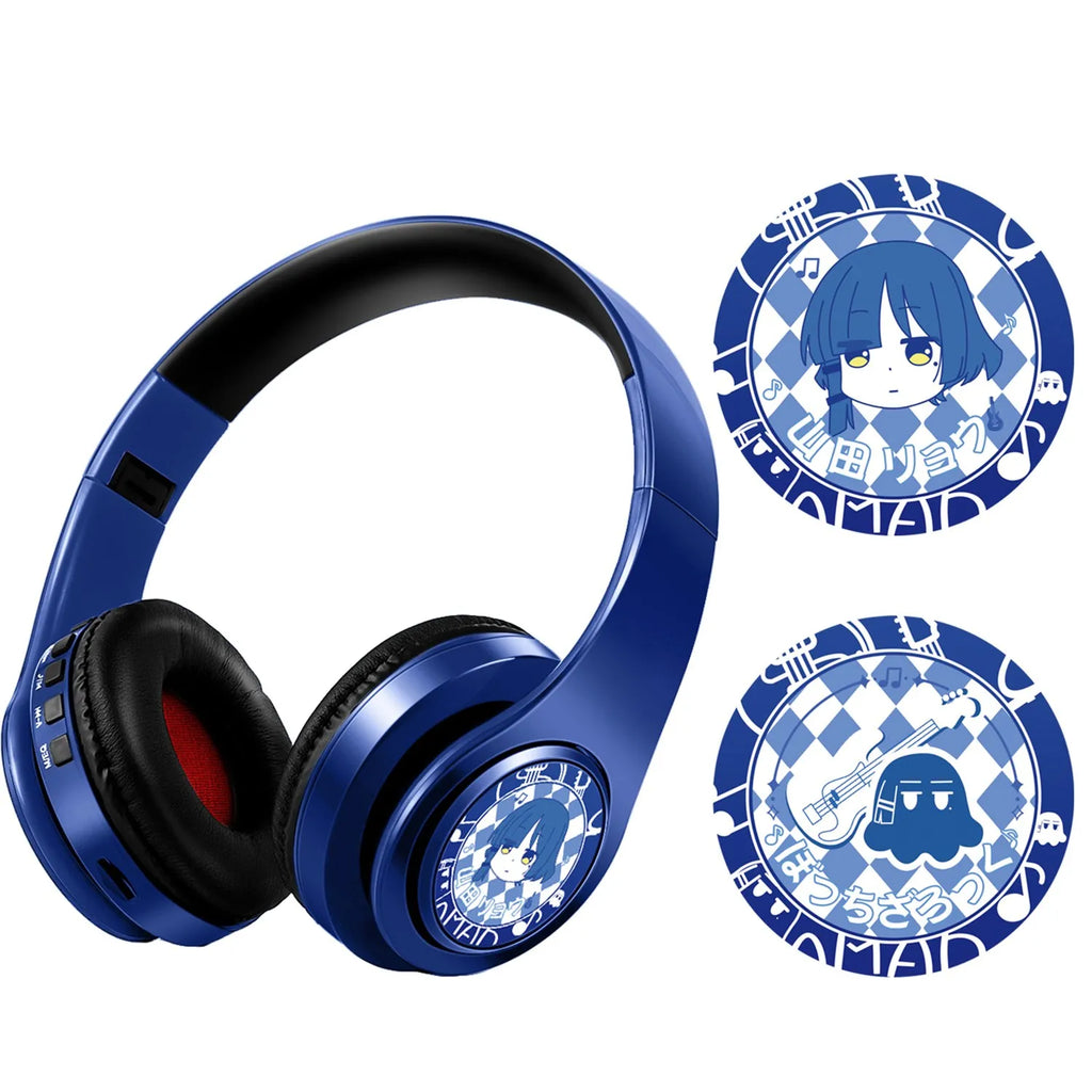 Anime Cosplay Bluetooth Wireless Stereo Headphones Character Themed