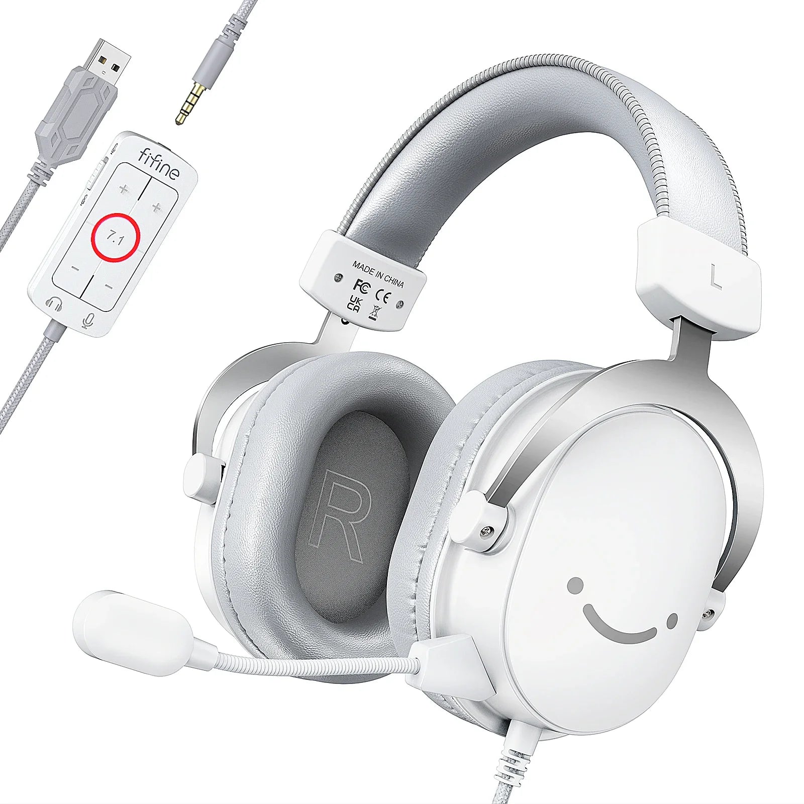 FIFINE Ampligame H9W Gaming Headset 7.1 Surround Sound