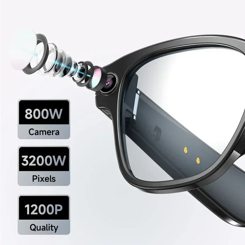 Lenovo Xkone Smart Glasses 100MP Camera 8K HD Bluetooth