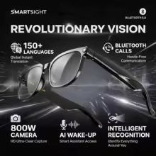 Smart 4K Camera Glasses with AI Translation and Bluetooth