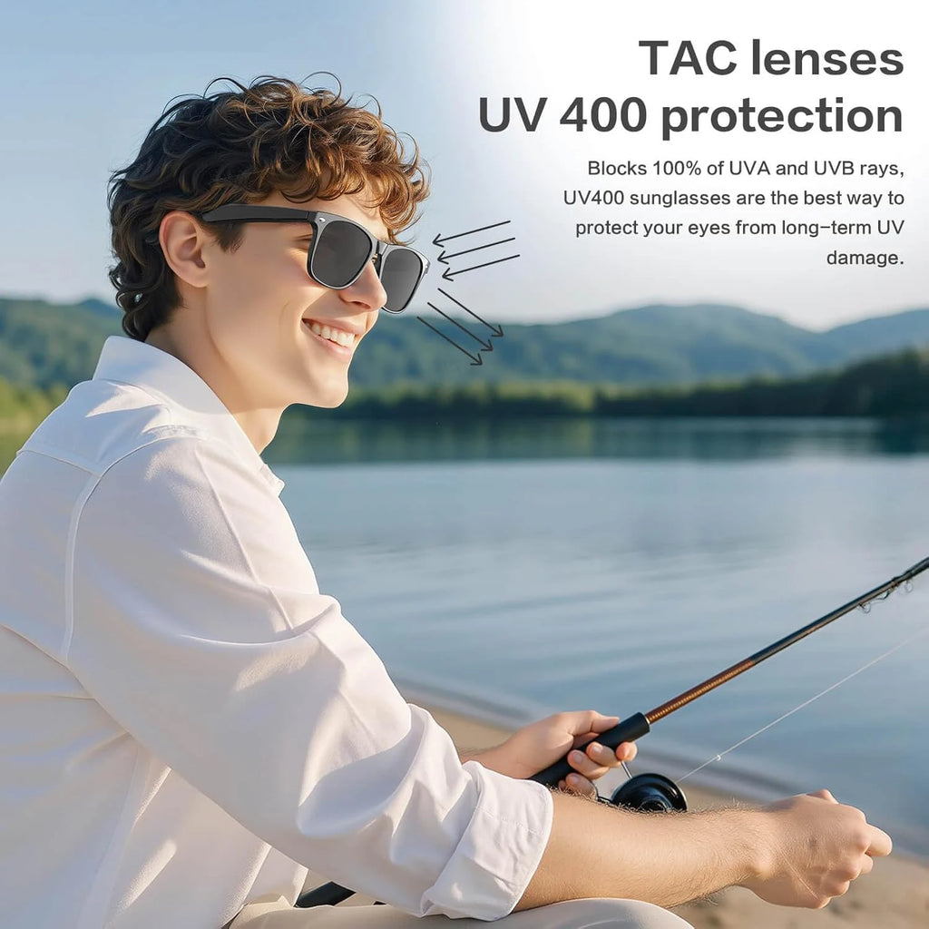 Smart Camera Translation Glasses Rectangle 800W Bluetooth 5.3 Waterproof