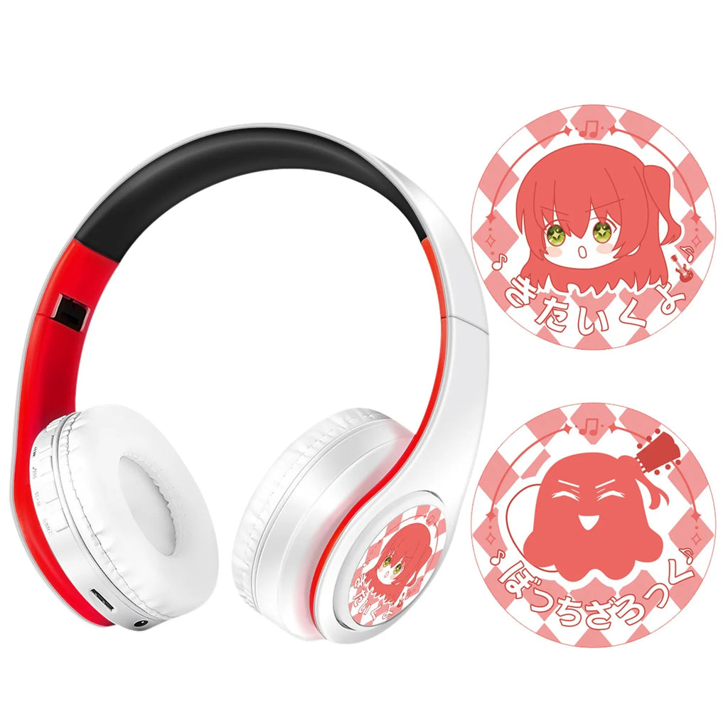 Anime Cosplay Bluetooth Wireless Stereo Headphones Character Themed