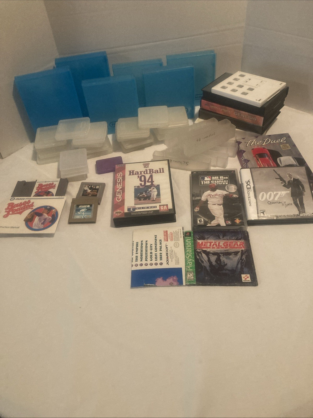 Vintage Retro Video Game Lot SNES Sega NES Gameboy Manuals