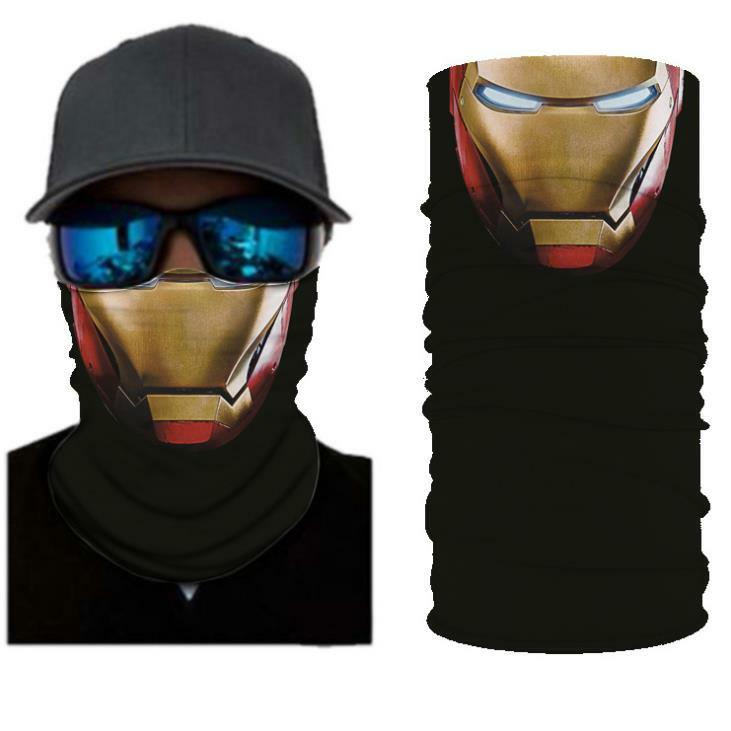 Unbranded Balaclava Face Mask Gaiter SPF40 Biker Bandana Unisex