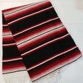 Serape Mexican Blanket Seat Cover Biker Lowrider Black Red White