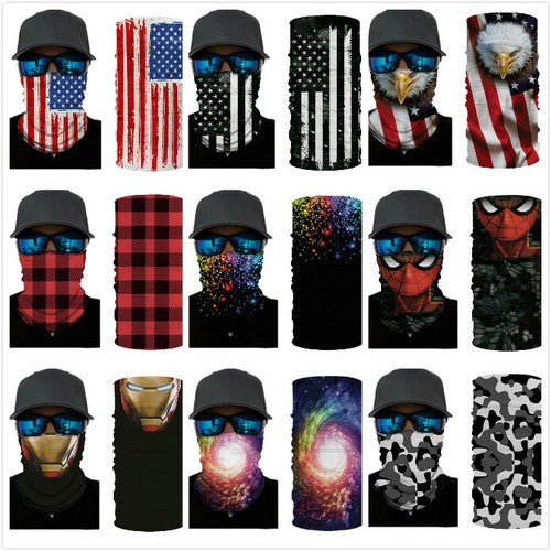 Unbranded Balaclava Face Mask Gaiter SPF40 Biker Bandana Unisex