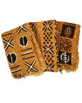 Bambara Mud Cloth Fabric African Handmade Textile Cowry Design